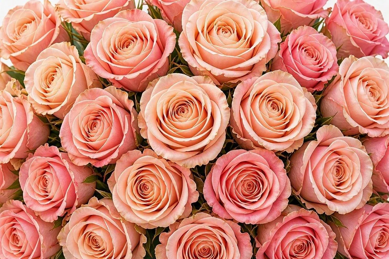 Pink roses banner